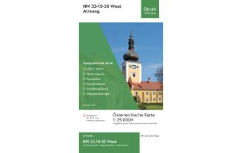 Hiking Maps Upper Austria BEV-Karte 3330-West, Attnang 1:25.000 BEV – Bundesamt für Eich- und Vermessungswesen