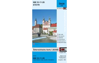 Hiking Maps Upper Austria BEV-Karte 4326, Steyr 1:50.000 BEV – Bundesamt für Eich- und Vermessungswesen