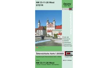 Hiking Maps Upper Austria BEV-Karte 4326-West, Steyr 1:25.000 BEV – Bundesamt für Eich- und Vermessungswesen