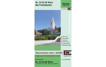 Hiking Maps Burgenland BEV-Karte 5208-West, Mattersburg 1:25.000 BEV – Bundesamt für Eich- und Vermessungswesen