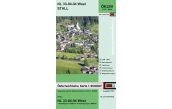 Wanderkarten Kärnten BEV-Karte 3104-West, Stall 1:25.000 BEV – Bundesamt für Eich- und Vermessungswesen