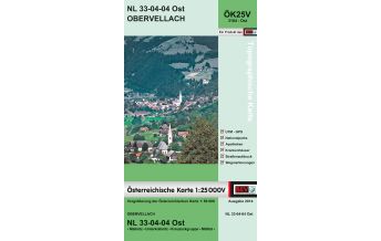 Wanderkarten Kärnten BEV-Karte 3104-Ost, Obervellach 1:25.000 BEV – Bundesamt für Eich- und Vermessungswesen