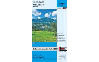 Hiking Maps Carinthia BEV-Karte 3105, Millstatt am See 1:50.000 BEV – Bundesamt für Eich- und Vermessungswesen