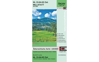 Hiking Maps Carinthia BEV-Karte 3105-Ost, Millstatt am See 1:25.000 BEV – Bundesamt für Eich- und Vermessungswesen