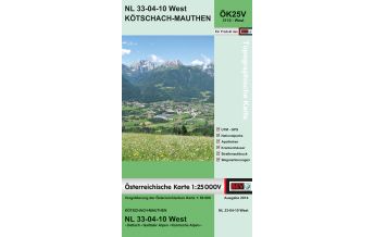 Hiking Maps Carinthia BEV-Karte 3110-West, Kötschach-Mauthen 1:25.000 BEV – Bundesamt für Eich- und Vermessungswesen