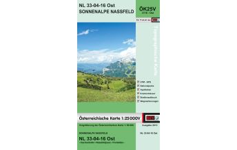 Hiking Maps Carinthia BEV-Karte 3116-Ost, Sonnenalpe Nassfeld 1:25.000 BEV – Bundesamt für Eich- und Vermessungswesen