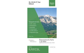 Wanderkarten Kärnten BEV-Karte 3117-Ost, Nötsch 1:25.000 BEV – Bundesamt für Eich- und Vermessungswesen