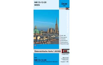 Wanderkarten Wien BEV-Karte 5320, Wien 1:50.000 BEV – Bundesamt für Eich- und Vermessungswesen