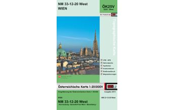 Wanderkarten Wien BEV-Karte 5320-West, Wien 1:25.000 BEV – Bundesamt für Eich- und Vermessungswesen