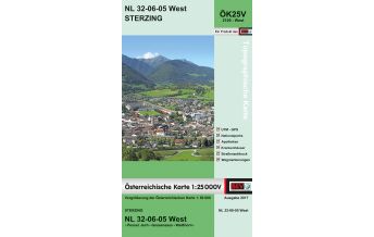 Wanderkarten Tirol BEV-Karte 2105-West, Sterzing 1:25.000 BEV – Bundesamt für Eich- und Vermessungswesen