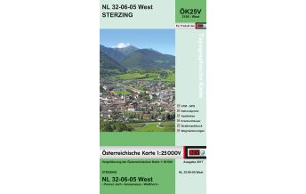 Wanderkarten Tirol BEV-Karte 2105-West, Sterzing/Vipiteno 1:25.000 BEV – Bundesamt für Eich- und Vermessungswesen