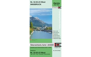 Hiking Maps Tyrol BEV-Karte 2223-West, Innsbruck 1:25.000 BEV – Bundesamt für Eich- und Vermessungswesen