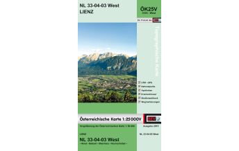 Wanderkarten Tirol BEV-Karte 3103-West, Lienz 1:25.000 BEV – Bundesamt für Eich- und Vermessungswesen