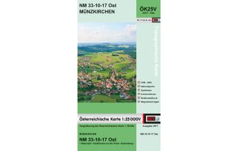 Hiking Maps Upper Austria BEV-Karte 3317-Ost, Münzkirchen 1:25.000 BEV – Bundesamt für Eich- und Vermessungswesen