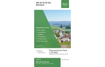 Hiking Maps Upper Austria BEV-Karte 3318-Ost, Rohrbach in Oberösterreich, 1:25.000 BEV – Bundesamt für Eich- und Vermessungswesen