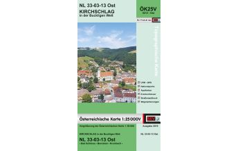 Wanderkarten Niederösterreich BEV-Karte 5213-Ost, Kirchschlag in der Buckligen Welt 1:25.000 BEV – Bundesamt für Eich- und Vermessungswesen