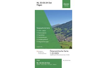Hiking Maps Tyrol BEV-Karte 2224-Ost, Fügen 1:25.000 BEV – Bundesamt für Eich- und Vermessungswesen