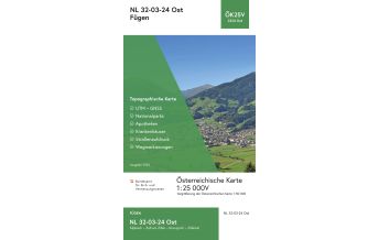 Wanderkarten Tirol BEV-Karte 2224-Ost, Fügen 1:25.000 BEV – Bundesamt für Eich- und Vermessungswesen