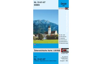 Hiking Maps Tyrol BEV-Karte 3207, Ebbs 1:50.000 BEV – Bundesamt für Eich- und Vermessungswesen