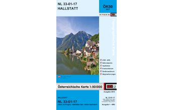 Wanderkarten Salzkammergut BEV-Karte 3217, Hallstatt 1:50.000 BEV – Bundesamt für Eich- und Vermessungswesen