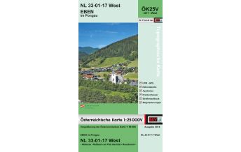 Wanderkarten Salzburg BEV-Karte 3217-West, Eben im Pongau 1:25.000 BEV – Bundesamt für Eich- und Vermessungswesen