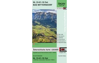 Hiking Maps Styria BEV-Karte 3218-Ost, Bad Mitterndorf 1:25.000 BEV – Bundesamt für Eich- und Vermessungswesen