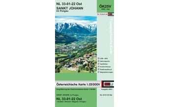 Wanderkarten Salzburg BEV-Karte 3222-Ost, Sankt Johann im Pongau 1:25.000 BEV – Bundesamt für Eich- und Vermessungswesen