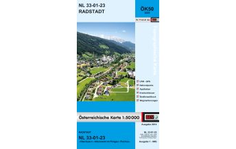 Hiking Maps Salzburg BEV-Karte 3223, Radstadt 1:50.000 BEV – Bundesamt für Eich- und Vermessungswesen