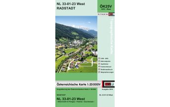 Wanderkarten Salzburg BEV-Karte 3223-West, Radstadt 1:25.000 BEV – Bundesamt für Eich- und Vermessungswesen