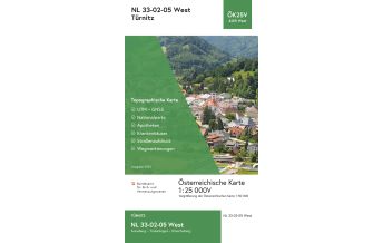 Hiking Maps Lower Austria BEV-Karte 4205-West, Türnitz 1:25.000 BEV – Bundesamt für Eich- und Vermessungswesen