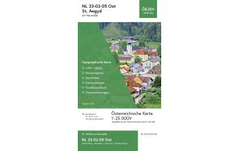 Wanderkarten Niederösterreich BEV-Karte 4205-Ost, St. Aegyd am Neuwalde 1:25.000 BEV – Bundesamt für Eich- und Vermessungswesen