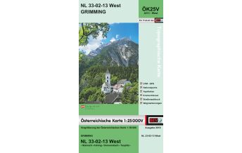 Wanderkarten Steiermark BEV-Karte 4213-West, Grimming 1:25.000 BEV – Bundesamt für Eich- und Vermessungswesen