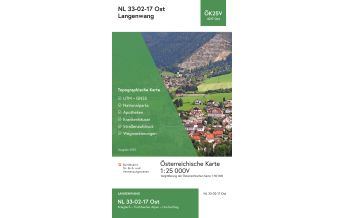 Wanderkarten Steiermark BEV-Karte 4217-Ost, Langenwang 1:25.000 BEV – Bundesamt für Eich- und Vermessungswesen