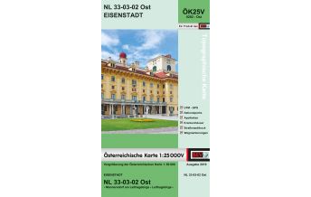 Hiking Maps Lower Austria BEV-Karte 5202-Ost, Eisenstadt 1:25.000 BEV – Bundesamt für Eich- und Vermessungswesen