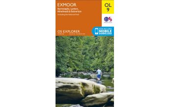 Hiking Maps England OS Explorer Map OL9, Exmoor 1:25.000 Ordnance Survey UK