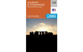 Wanderkarten Britische Inseln OS Explorer Map 130 Großbritannien - Salisbury & Stonehenge 1:25.000 Ordnance Survey UK
