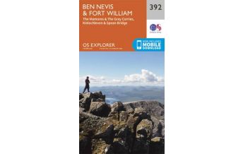 Wanderkarten Schottland OS Explorer Map 392, Ben Nevis & Fort William 1:25.000 Ordnance Survey UK