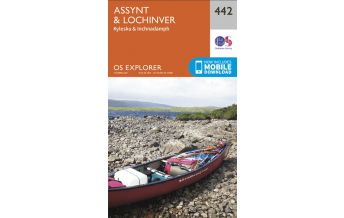 Hiking Maps Scotland OS Explorer Map 442, Assynt & Lochinver 1:25.000 Ordnance Survey UK