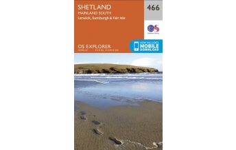 Hiking Maps Britain OS Explorer Map 466 Großbritannien - Shetland - Mainland South 1:25.000 Ordnance Survey UK