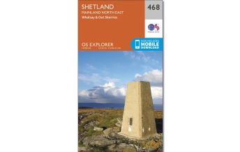 Hiking Maps Britain OS Explorer Map 468 Großbritannien - Shetland - Mainland North East 1:25.000 Ordnance Survey UK