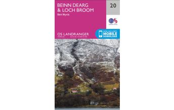 Wanderkarten Schottland OS Landranger Map 20, Beinn Dearg & Loch Broom 1:50.000 Ordnance Survey UK