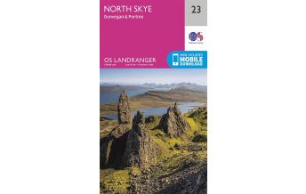 Hiking Maps Scotland OS Landranger Map 23, North Skye - Dunvegan & Portree 1:50.000 Ordnance Survey UK