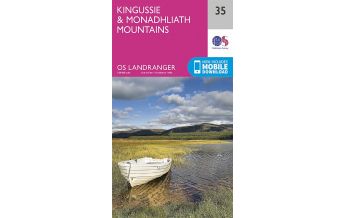 Wanderkarten Britische Inseln OS Landranger 35 Großbritannien - Kingussie - Monadhliath Mountains 1:50.000 Ordnance Survey UK