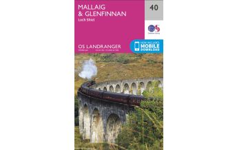 Hiking Maps Scotland OS Landranger Map 40, Mallaig & Glenfinnan 1:50.000 Ordnance Survey UK