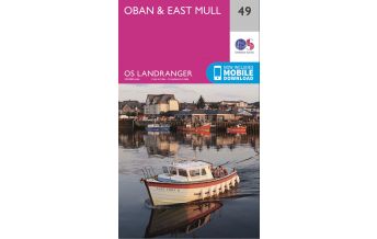 Hiking Maps Scotland OS Landranger 49 Großbritannien - Oban & East Mull 1:50.000 Ordnance Survey UK