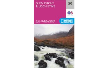 Wanderkarten Schottland OS Landranger Map 50, Glen Orchy & Loch Etive 1:50.000 Ordnance Survey UK