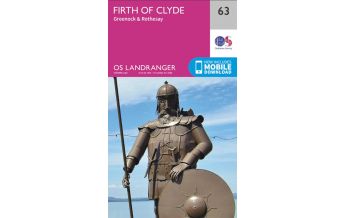 Hiking Maps OS Landranger Map 63 Großbritannien - Firth of Clyde 1:50.000 Ordnance Survey UK