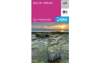 Hiking Maps Scotland OS Landranger Map 69, Isle of Arran 1:50.000 Ordnance Survey UK