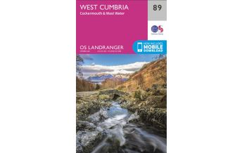 Hiking Maps England OS Landranger Map 89, West Cumbria 1:50.000 Ordnance Survey UK