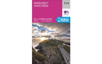 Hiking Maps Wales OS Landranger Map 114, Anglesey/Ynys Môn 1:50.000 Ordnance Survey UK